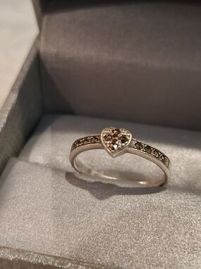 Heart & Cross Rare Ring with  Rare Diamond Stones